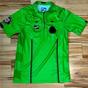 Green USSF soccer Referee jersey